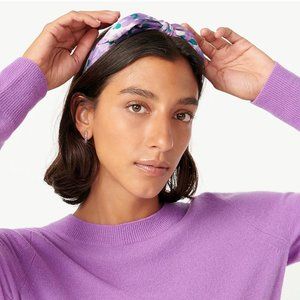 JCrew | Bow headband lilac print